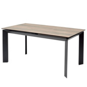 Фотография товара Стол CREMONA 140 KL-61 под дерево, итальянская керамика/ черный каркас от компании ChiedoCover.