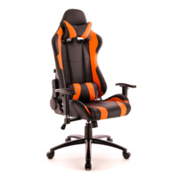 Настоящее фото товара Кресло компьютерное Lotus S2 экокожа оранжевый, произведённого компанией ChiedoCover