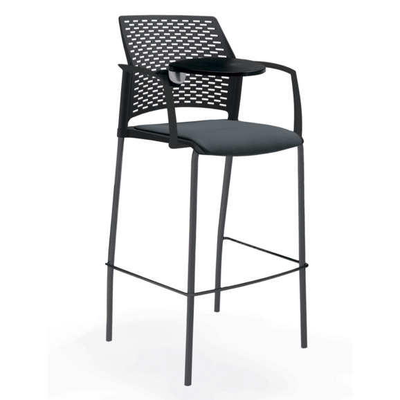 Стул Ревайнд барный с мягким сиденьем и пюпитром, черный Стул Ревайнд барный с мягким сиденьем и пюпитром, черный - фото 2