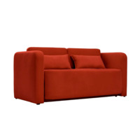 Настоящее фото товара Диван Марлон 131x95x80 см, терракотовый велюр, произведённого компанией ChiedoCover