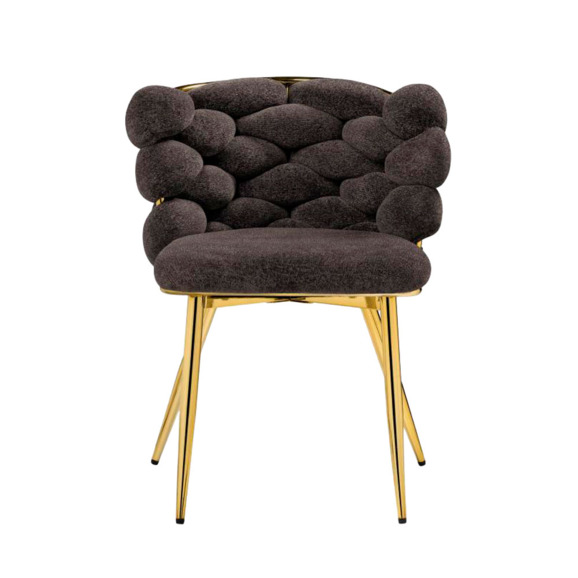 Стул на металлокаркасе Rendi gold / gray Стул на металлокаркасе Rendi gold / gray - фото 2