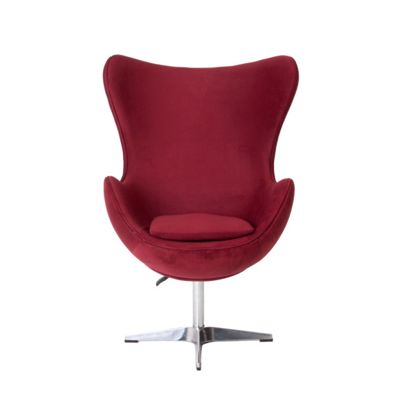Кресло Egg chair, велюр Velutto 63, металлическая опора  - фото 5