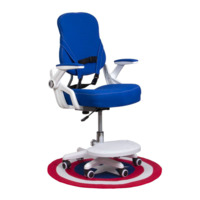 Настоящее фото товара Кресло поворотное Swan, синий, ткань, произведённого компанией ChiedoCover