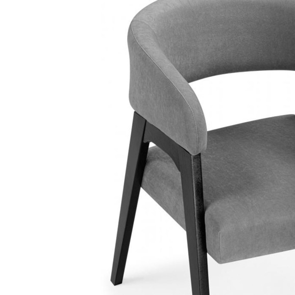 Деревянный стул Невада 1 ткань 234 / черное дерево - фото 6