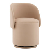Фотография товара Пуф-трансформер Таунсвилл вращающийся с ящиком велюр бежевый от компании ChiedoCover.