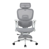 Фотография Кресло офисное TopChairs Prodigy с оттоманкой, серый Фотография товара Кресло офисное TopChairs Prodigy с оттоманкой, серый от компании ChiedoCover.