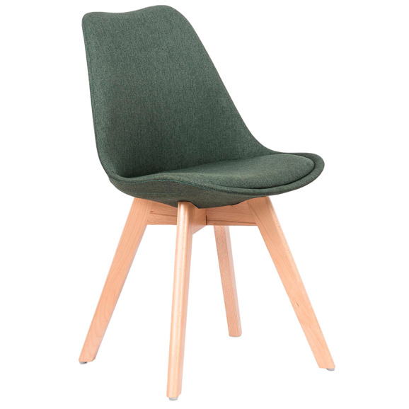 Стул Etching, темно-зеленый, бук - фото 1