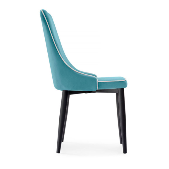 Стул Kora 1 light blue / black - фото 3