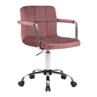 Настоящее фото товара Офисное кресло Таварес, пудрово-розовый велюр, произведённого компанией ChiedoCover