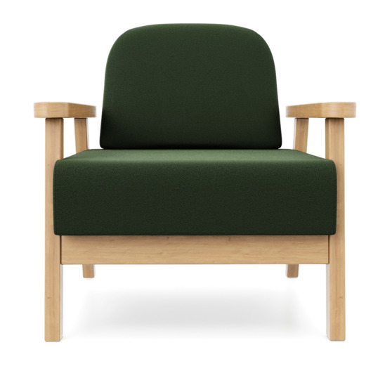 Кресло Лора береза, зеленое - фото 2