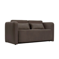Настоящее фото товара Диван Марлон 131x95x80 см, коричневый велюр, произведённого компанией ChiedoCover