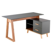 Фотография товара Стол письменный Trunk, дуб вотан, антрацит от компании ChiedoCover.