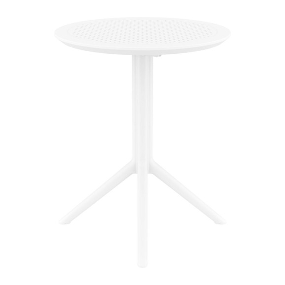 Стол пластиковый складной Sky Folding Table Ø60, белый - фото 1