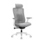 Настоящее фото товара Офисное поворотное кресло Sparx ft-6 raze white / grey, mesh / fabric , светло-серый, произведённого компанией ChiedoCover