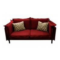 Фотография Диван Лаки двухместный, бордовый Фотография товара Диван Лаки двухместный, бордовый от компании ChiedoCover.
