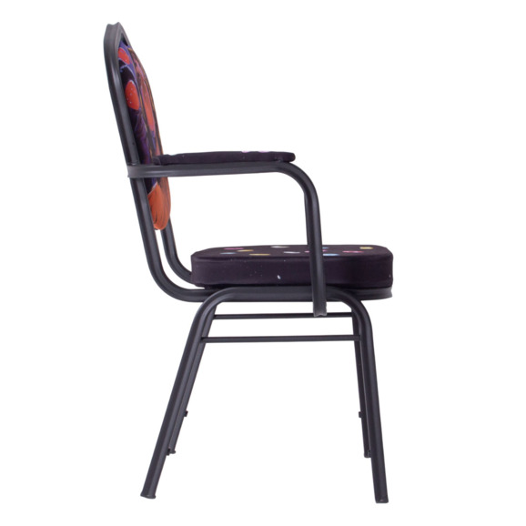 Стул Хит 25 с подлокотниками, каркас черный муар, с принтом Bubble Gum - фото 6