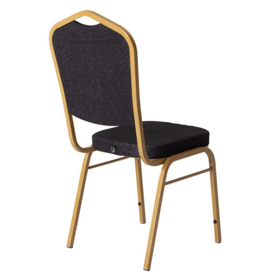 Стул Хит 20, жаккард Сабо черный, каркас золото - фото 7