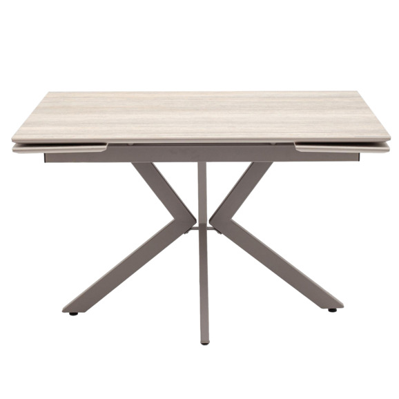 Стол раскладной Maru 120-180/80/76 см, металл, капучино - фото 2