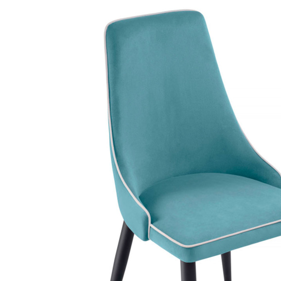 Стул Kora 1 light blue / black - фото 5