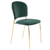 Стул кухонный Prelude, темно-зеленый, золотой