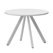 Фотография товара Стол нераздвижной Лаки мини 800мм, белый, белый муар от компании ChiedoCover.