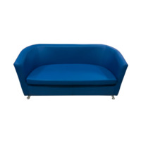 Настоящее фото товара Диван Вейв двухместный, синий, произведённого компанией ChiedoCover