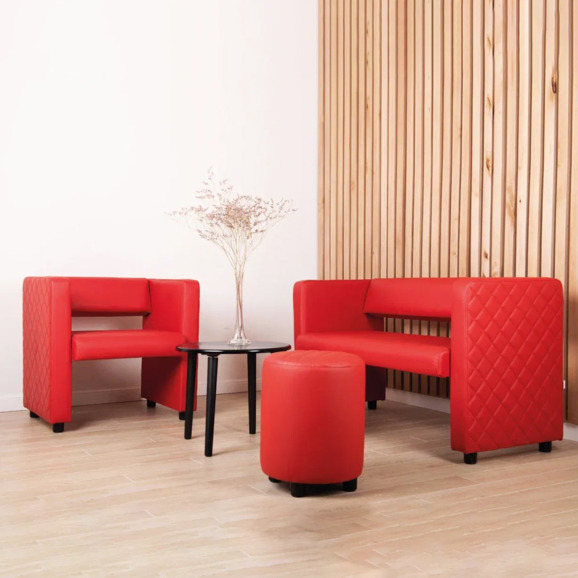 Диван Тепал, экокожа, красный - фото 6