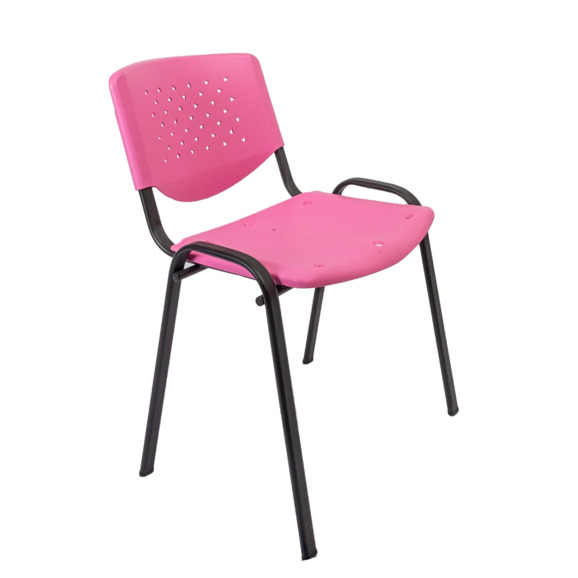 Стул Изо, пластик, розовый - фото 1