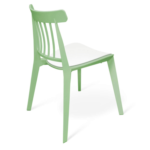 Стул Кавагоэ мятный, белый - фото 3