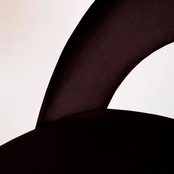 Стул Пиннате, барный, коричневый, черный, велюр - фото 8