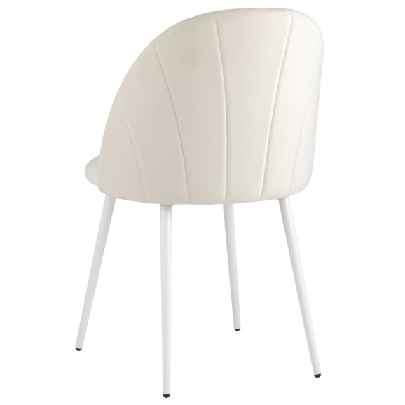 Стул Логан SN, велюр, молочный, белый - фото 5
