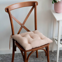 Настоящее фото товара Подушка на стул KARET, бежевый, произведённого компанией ChiedoCover
