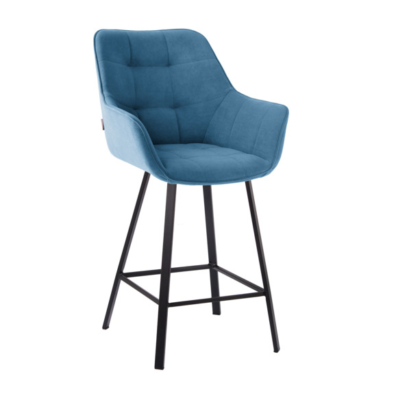 Стул Terra Bar square полубарный, синий Стул Terra Bar square полубарный, синий - фото 1