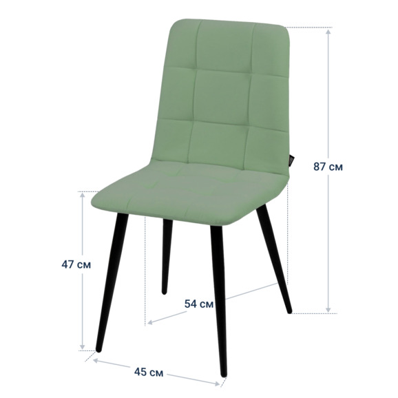 Стул Olys, велюр newtone kiwi, металл - фото 4