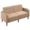 Настоящее фото товара Диван Папилла, экокожа, 162 см, санд, произведённого компанией ChiedoCover