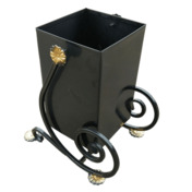 Фотография товара Кованая урна для мусора Волна от компании ChiedoCover.