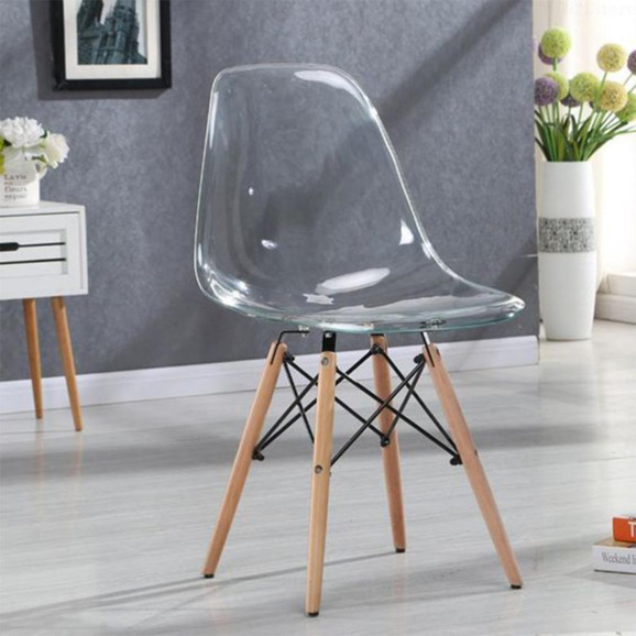 Стул Eames прозрачный, дерево - фото 3