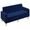 Фотография Диван Папилла, велюр, 162 см, синий от производителя ChiedoCover, картинка продукции, реальное фото товара Настоящее фото товара Диван Папилла, велюр, 162 см, синий, произведённого компанией ChiedoCover