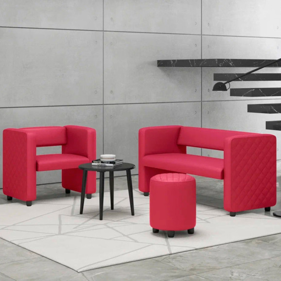 Пуф Тепал, экокожа, красный Пуф Тепал, экокожа, красный - фото 7