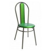 Фотография товара Стул Lorence, каркас серебро, зеленый от компании ChiedoCover.