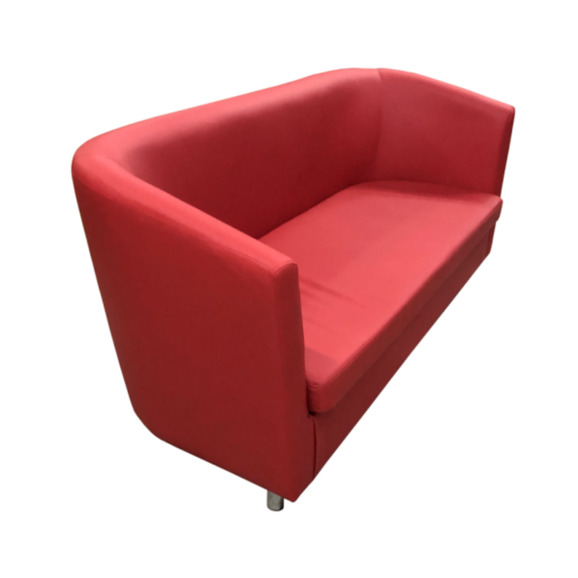 Диван Вейв двухместный, красный - фото 1