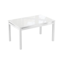 Настоящее фото товара Стол Гласс-2, экстрабелый, белый глянец, произведённого компанией ChiedoCover
