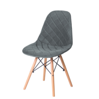 Настоящее фото товара Чехол Е06 на стул Eames, серый, произведённого компанией ChiedoCover