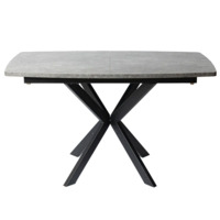 Фотография Обеденный стол Decorum раздвижной, серый, черный Фотография товара Обеденный стол Decorum раздвижной, серый, черный от компании ChiedoCover.