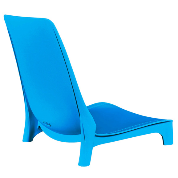 Стул Плая, синий, хром - фото 3