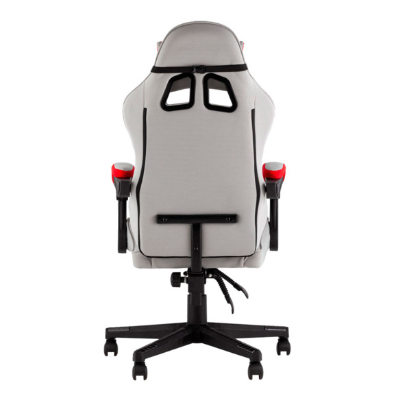 Кресло спортивное TopChairs Phantom ткань серо-красный - фото 4