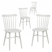 Настоящее фото товара Комплект Такер, 4 белых стула, произведённого компанией ChiedoCover
