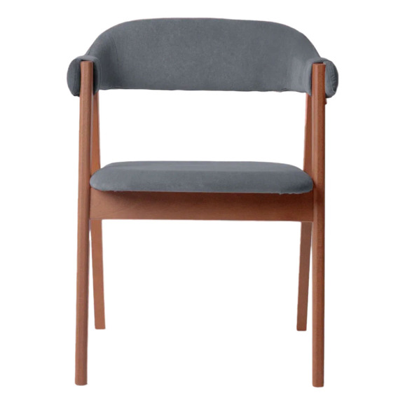 Полукресло Дольче, велюр Тиара 83, каркас орех Полукресло Дольче, велюр Тиара 83, каркас орех - фото 2