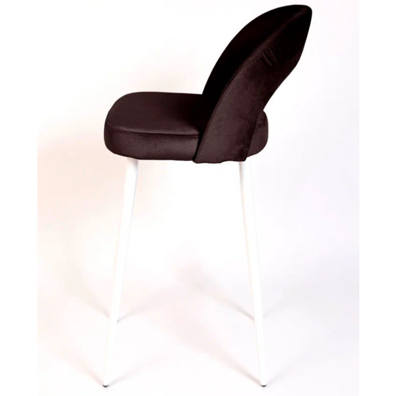 Стул Пиннате, барный, коричневый, белый, велюр - фото 4