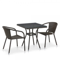 Настоящее фото товара Комплект мебели Спринг, коричневый, 2 стула, произведённого компанией ChiedoCover